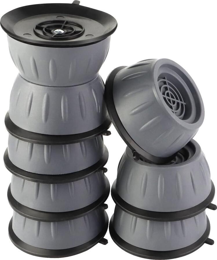 Trillingsvrije rubberen voetjes voor wasmachines en apparaten 8 stuks