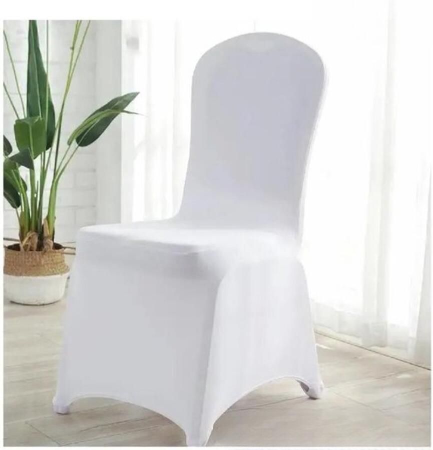 Trouwstoel Hoezen Witte Stoelhoezen 50 Stuks Machinewasbaar Voor Evenementen
