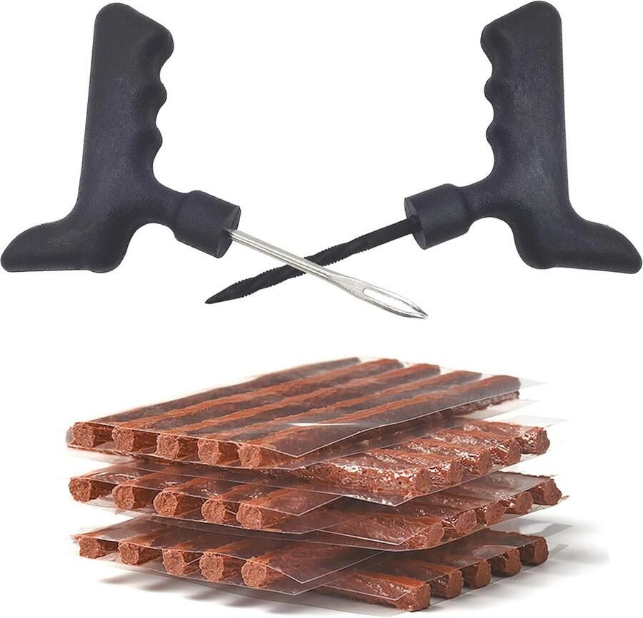 Tubeless bandenreparatieset 67 stuks gereedschap voor het eenvoudig repareren van lekke banden