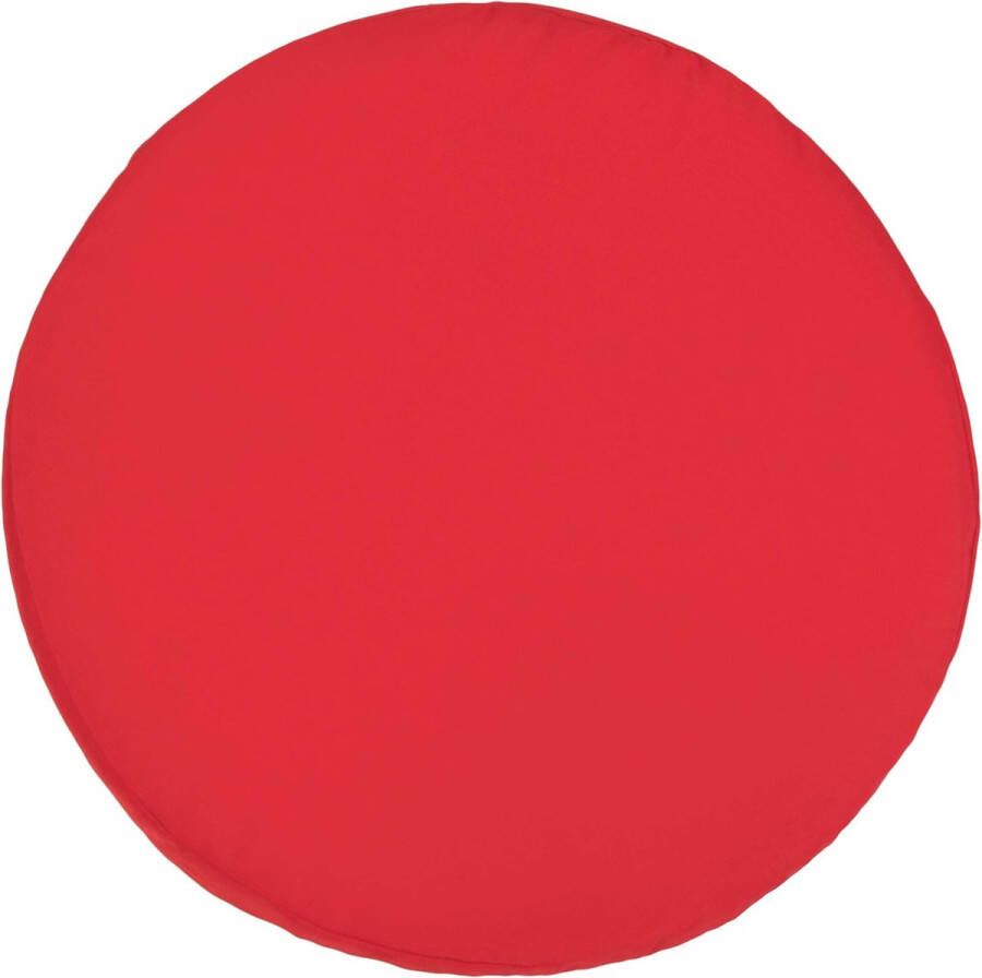 Tuin Ronde Bistrostoel Zithoes Stoffering Tuinmeubelen Veilige banden zodat ze niet wegglijden Waterbestendig Comfortabel duurzaam 33 cm (13 inch) (rood)