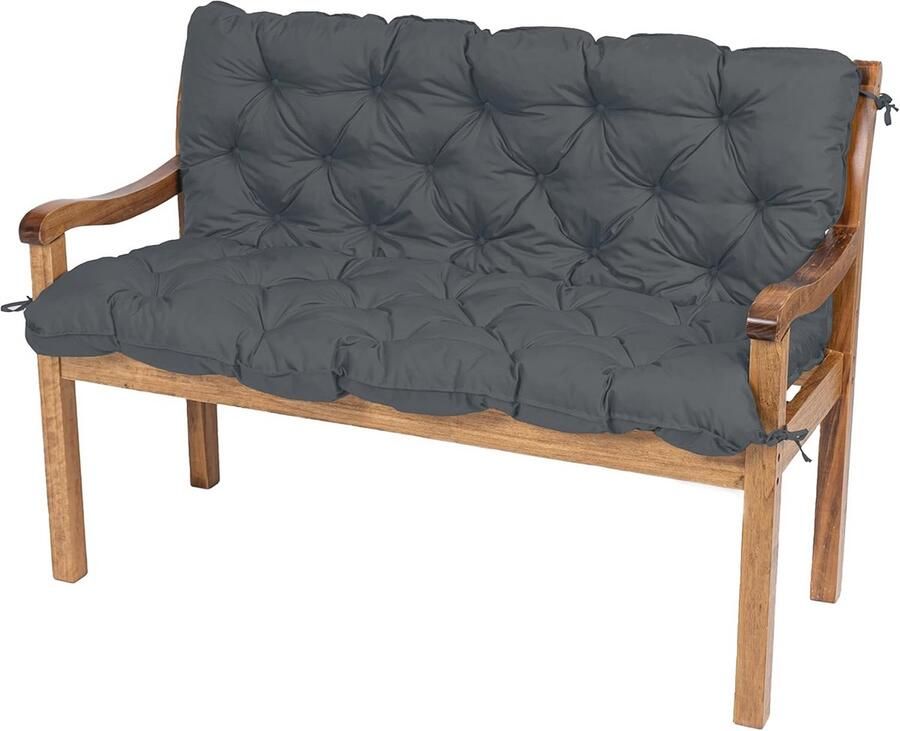 Tuinbank Kussen met Rugleuning Comfortabel en Waterafstotend 180x50x50 cm