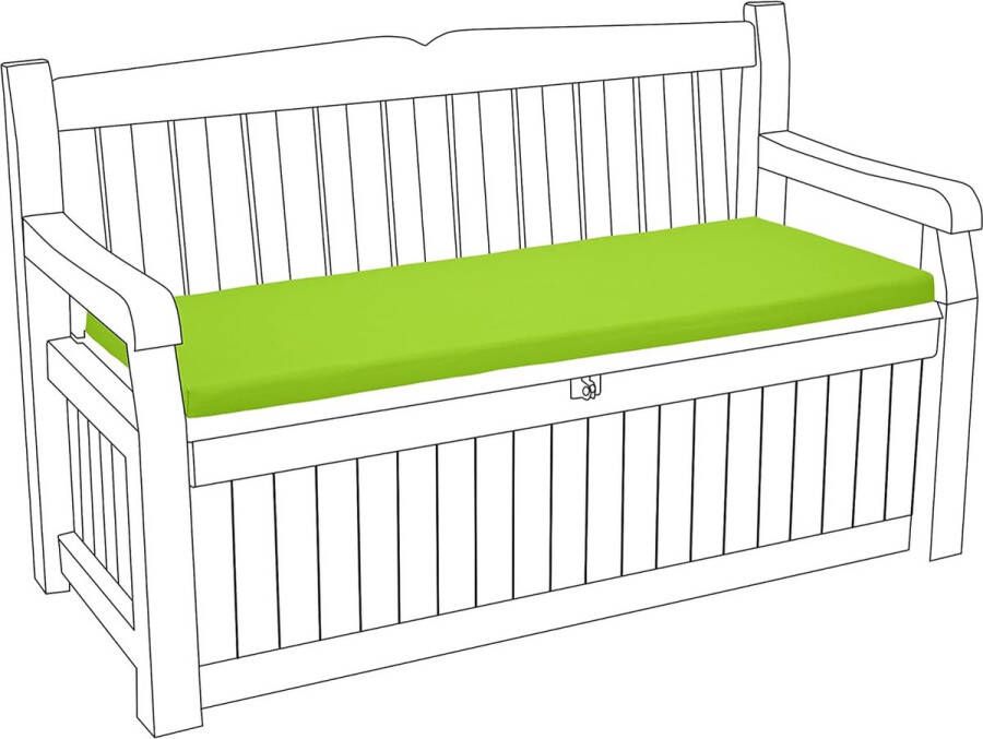 Tuinbank outdoor kussen voor in de tuin kistbank patio-meubelkussen waterafstotend materiaal comfortabel duurzaam en licht (limoen)