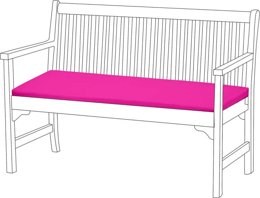 Tuinbank patio pad bankmeubel outdoor 2-zits bekleding waterbestendig materiaal zachte en lichte vezelvulling comfortabele duurzame en eenvoudig te reinigen hoes (roze)