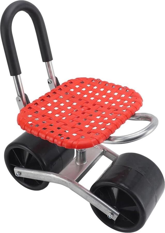 Tuinkruk Hoogte Verstelbaar Op Wielen Rolstoel Tuinieren Mobiele Tuinstoel 22-35 Cm met Arbeidsbesparing