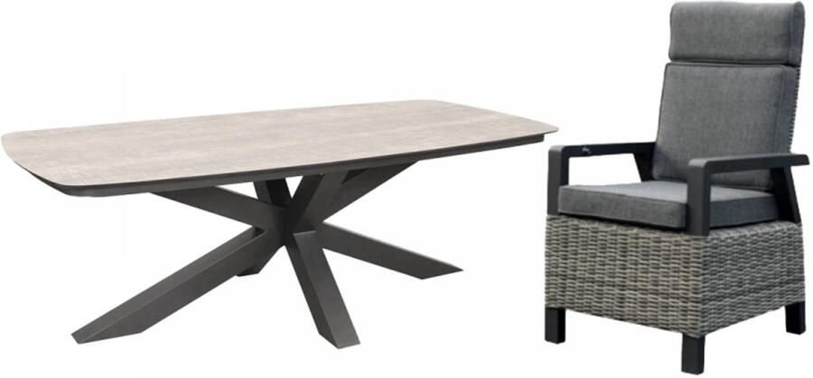 Van Kooten Tuin en Buitenleven SenS-Line Aurum tuinset Tafel met 6 verstelbare stoelen Showmodel Numansdorp Hoofddorp Amersfoort & Wommelgem- Aluminium- Sens-Line - Foto 3