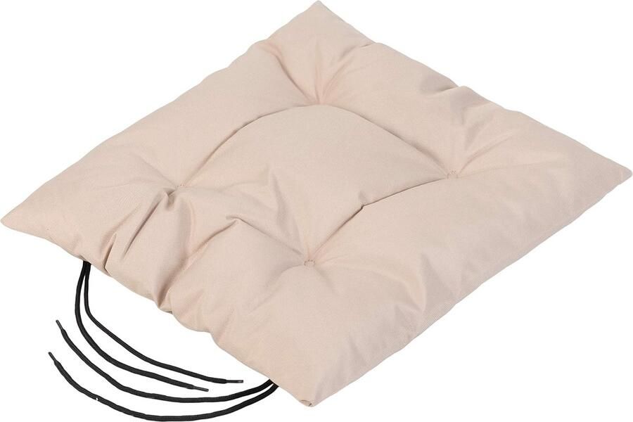 Tuinstoel zitkussen met veilige banden waterafstotend dikke kwaliteit antislip holle vezelvulling geweldig voor binnen en buiten licht en duurzaam steen 1