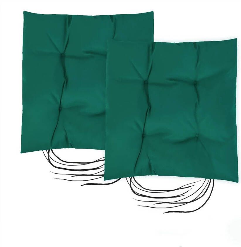 Tuinstoel zitkussen met veilige riemen waterafstotend dikke kwaliteit antislip vulkussen van holle vezels ideaal voor gebruik binnen en buiten lichtgewicht en duurzaam (groen 2)