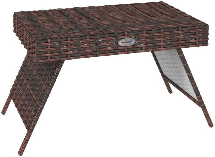 Zenzee Tuintafel Bijzettafel Tuinmeubelen Tafel Tafeltje Klaptafel Salontafel Bruin