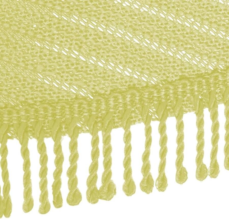 Tuintafelkleed Ø 160 cm Rond tafelzeil crème PVC