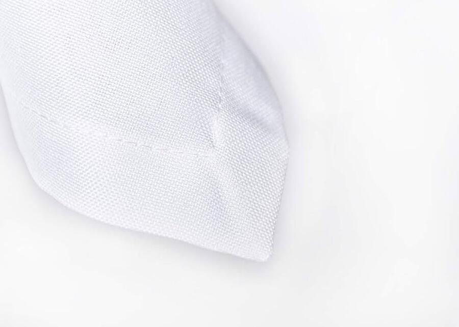 Tuintafelkleed met linnenlook vlekbescherming set van 4 wit 50 x 50 cm