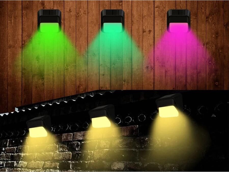 Tuinverlichting Op Zonne Energie Tuinlamp LED Lamp Veranderend Van Kleur Wit Licht En Kleur 6x9x8 5cm