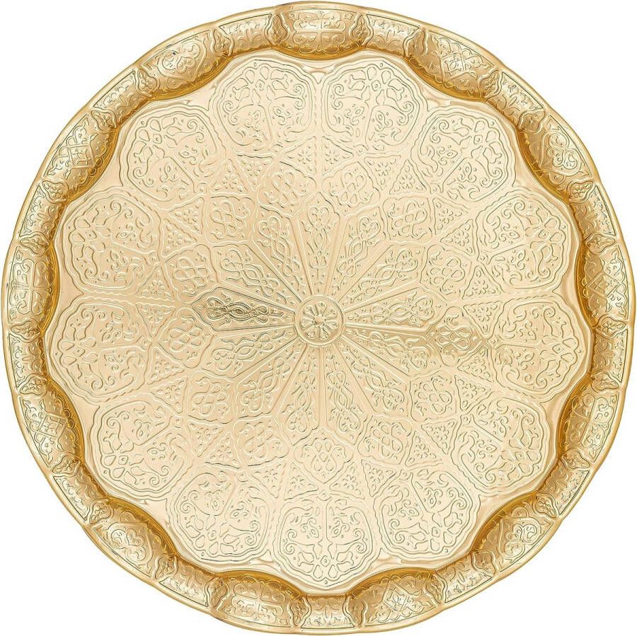 Turkse koffie theedranken golvend poef 35cm (goud)