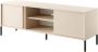 Tv-meubel 2 deuren en 2 vakken met ledlampjes Beige ELYNIA L 153.1 cm x H 53.4 cm x D 39.5 cm - Thumbnail 2