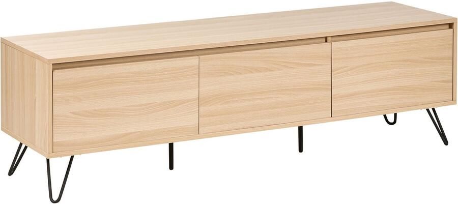 Beliani CARDIGAN TV-meubel Lichtbruin Vezelplaat