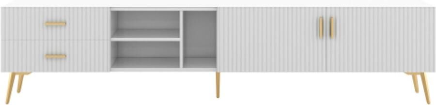 Zonder merk Gotagee TV-meubel Dressoir Lowboard TV-console tafel Middenconsole TV-kast Wit