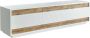 Tv-meubel met 3 deurtjes Licht naturel en wit CODARIA L 180 cm x H 48.6 cm x D 44.8 cm - Thumbnail 2