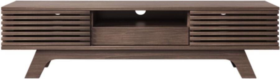 GOTAGEE TV-meubel met één lade en twee deuren TV-meubel TV-paneel TV-dressoir TV-kast. Uniek design vintage houtkleur