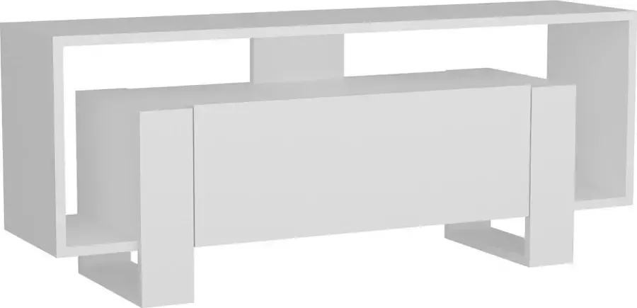 TV Meubel Stijlvol Wit 120x48 6x33 2cm Duurzaam Melamine