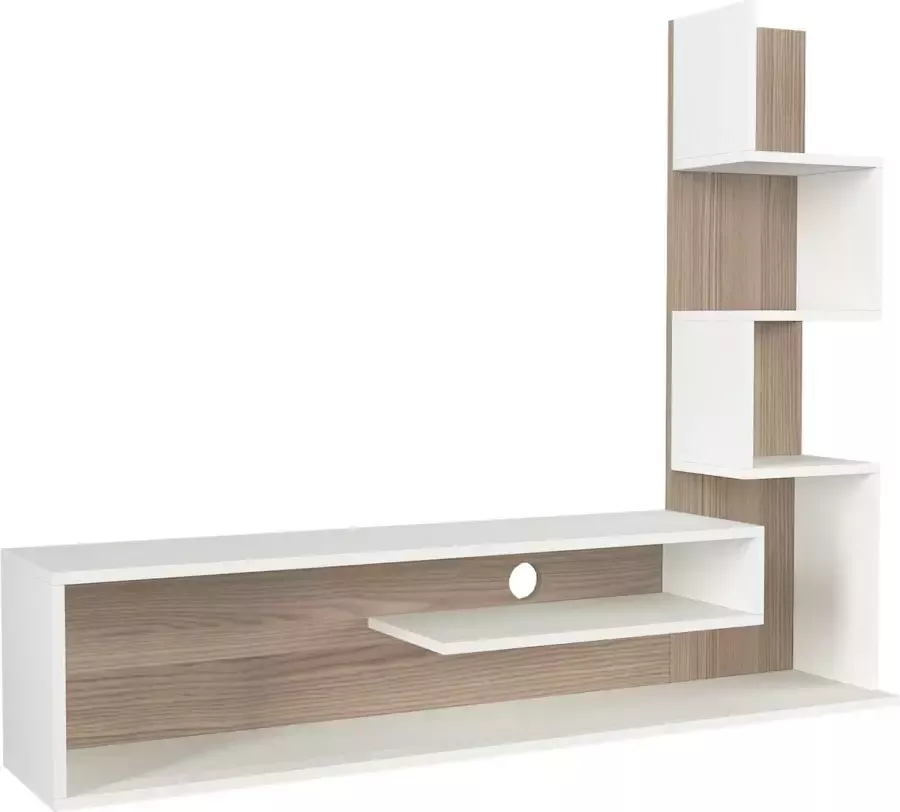 TV Meubel Stijlvol Wit 149 5x120 8x29 5cm Duurzaam Melamine