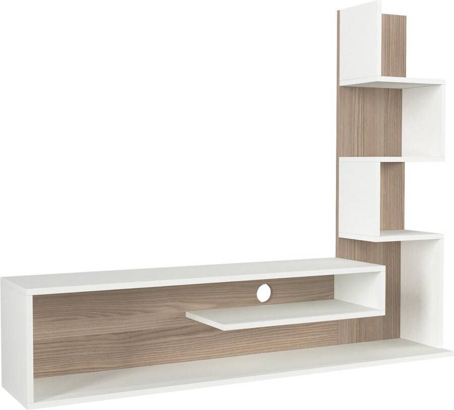 TV Meubel Stijlvol Wit 149 5x120 8x29 5cm Duurzaam Melamine