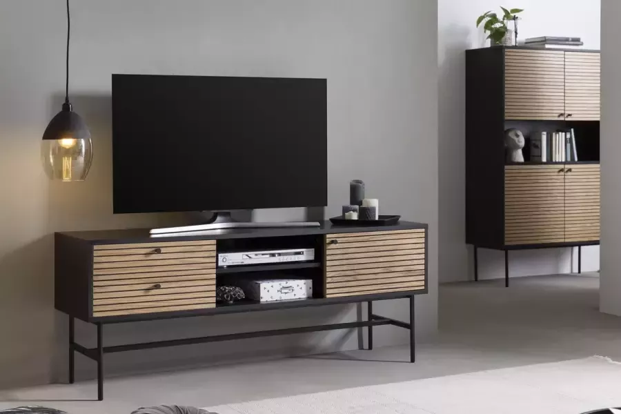 SalesFever Tv-meubel Torsby Stijlvolle TV-commode voor uw woonkamer Commode: stijl ontmoet praktische kabelorganisatie - Foto 2