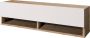 Emob- TV Meubel Modern TV-meubel Melamine coating Atlantic Pine Wit 100cm Wit; Bruin - Thumbnail 1