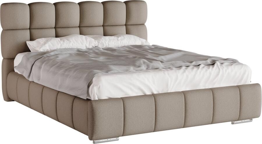 Tweepersoonsbed Bliss 160 x 200 cm met opbergruimte lattenbodem en 7zonen Multipocketmatratze CIRA (24cm)