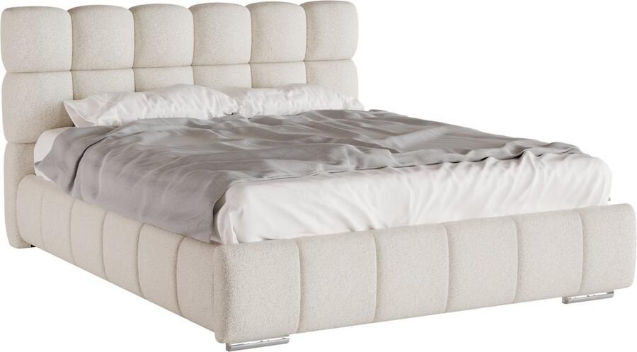 Tweepersoonsbed Bliss 160 x 200 cm met opbergruimte lattenbodem en 7zonen Multipocketmatratze CIRA (24cm)