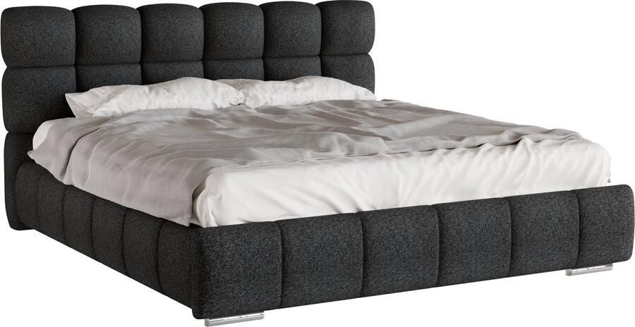 Tweepersoonsbed Bliss 180 x 200 cm met opbergruimte lattenbodem en Pocketveringmatras kokos H3 H4 (20 cm hoog)