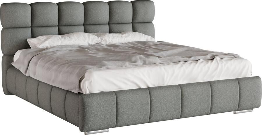 Tweepersoonsbed Bliss 180 x 200 cm met opbergruimte lattenbodem en Pocketveringmatras kokos H3 H4 (20 cm hoog)