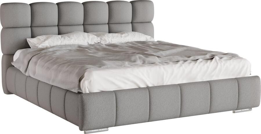 Tweepersoonsbed Bliss 180 x 200 cm met opbergruimte lattenbodem en Pocketveringmatras kokos H3 H4 (20 cm hoog)