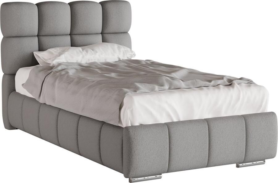 Tweepersoonsbed Bliss Eenpersoonsbed 100 x 200 cm met opbergruimte lattenbodem en 7zonen Multipocketmatratze CIRA (24cm)