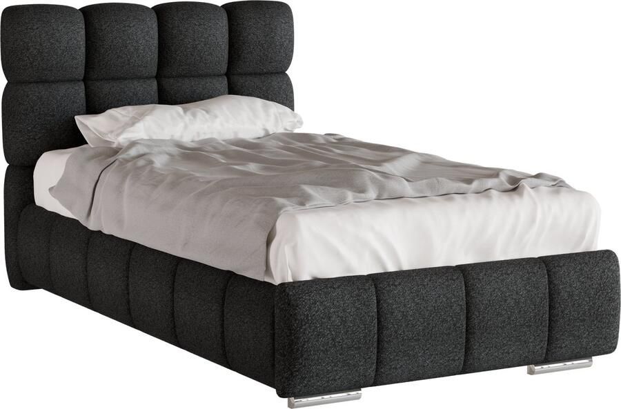 Tweepersoonsbed Bliss Eenpersoonsbed 100 x 200 cm met opbergruimte lattenbodem en 7zonen Multipocketmatratze CIRA (24cm)
