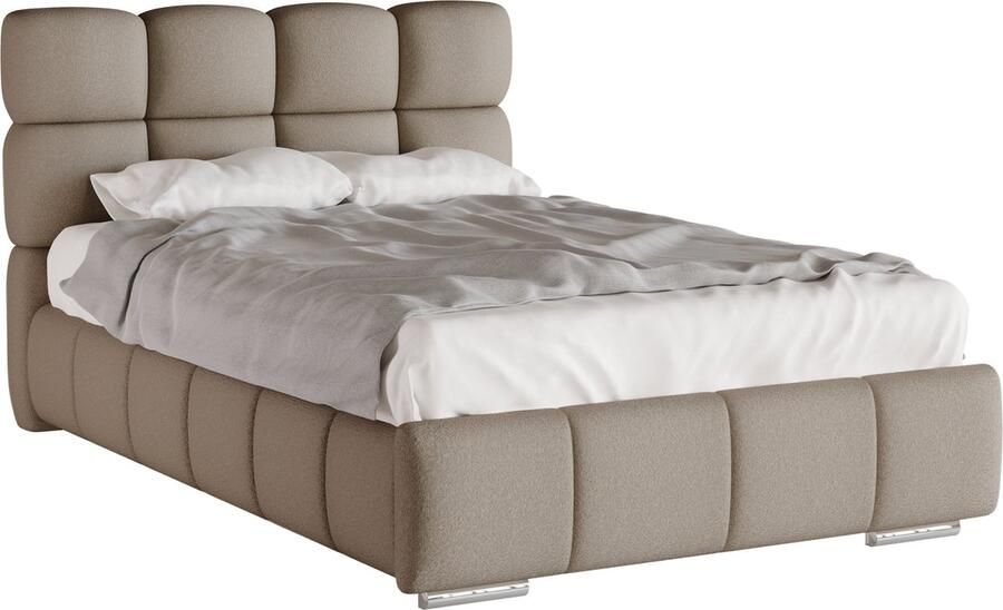 Tweepersoonsbed Bliss Eenpersoonsbed 120 x 200 cm met opbergruimte lattenbodem en Pocketveringmatras kokos H3 H4 (20 cm hoog)