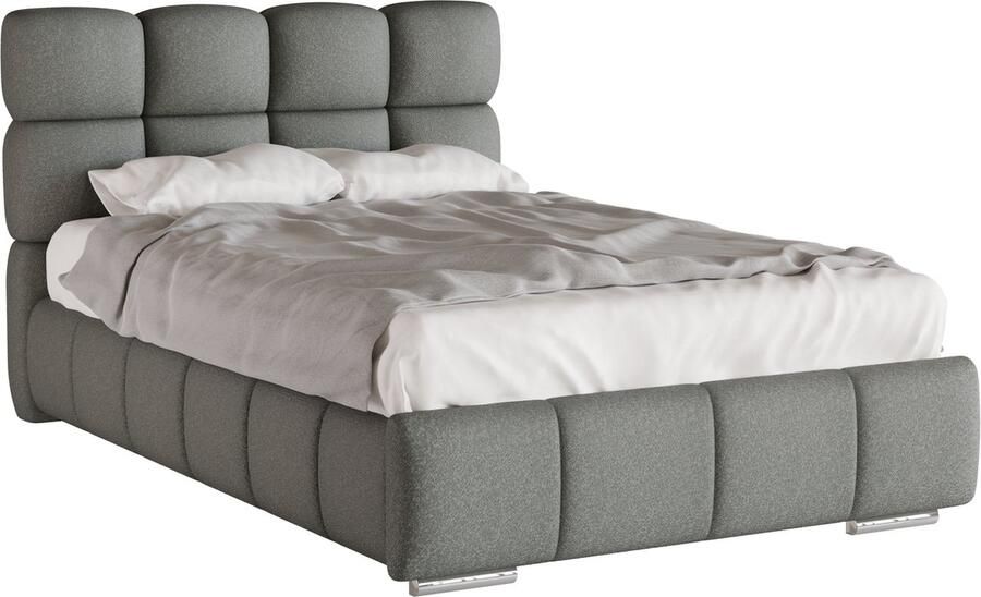 Tweepersoonsbed Bliss Eenpersoonsbed 120 x 200 cm met opbergruimte lattenbodem en Pocketveringmatras kokos H3 H4 (20 cm hoog)