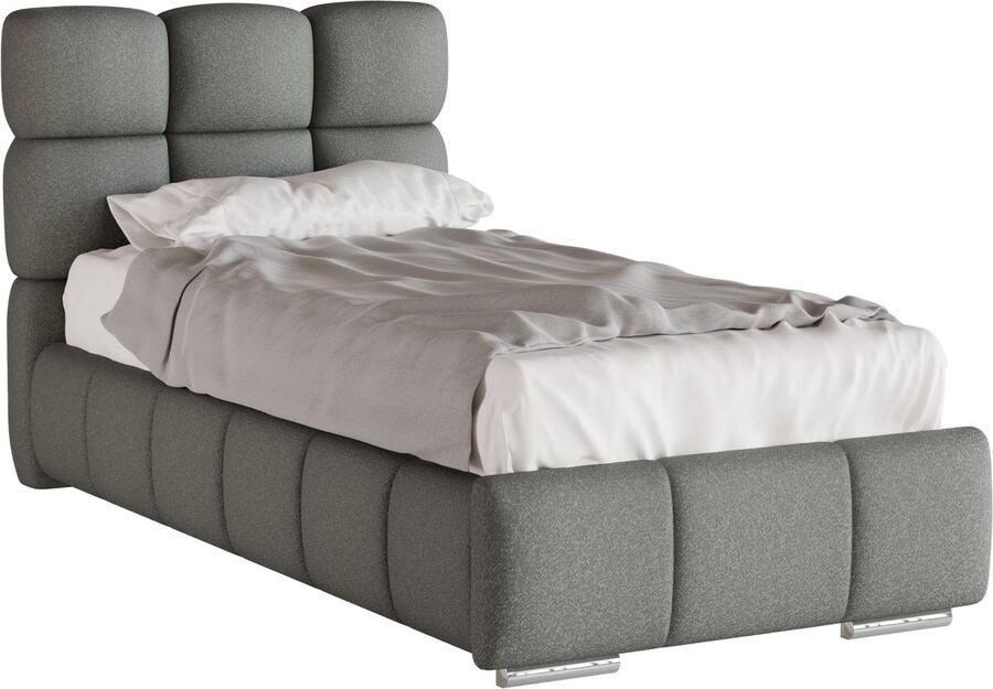 Tweepersoonsbed Bliss Eenpersoonsbed 90 x 200 cm met opbergruimte lattenbodem en 7zonen Multipocketmatratze CIRA (24cm)