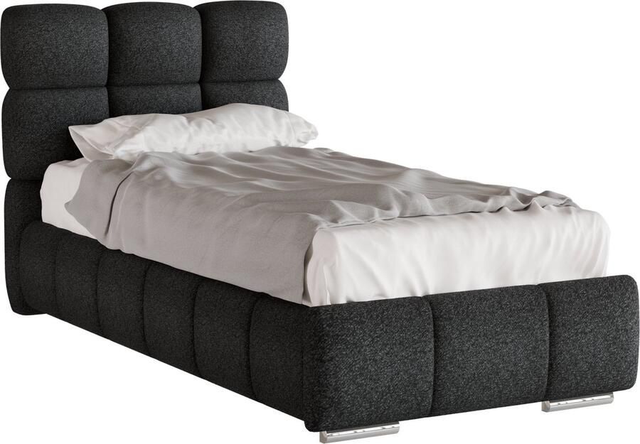 Tweepersoonsbed Bliss Eenpersoonsbed 90 x 200 cm met opbergruimte lattenbodem en 7zonen Multipocketmatratze CIRA (24cm)