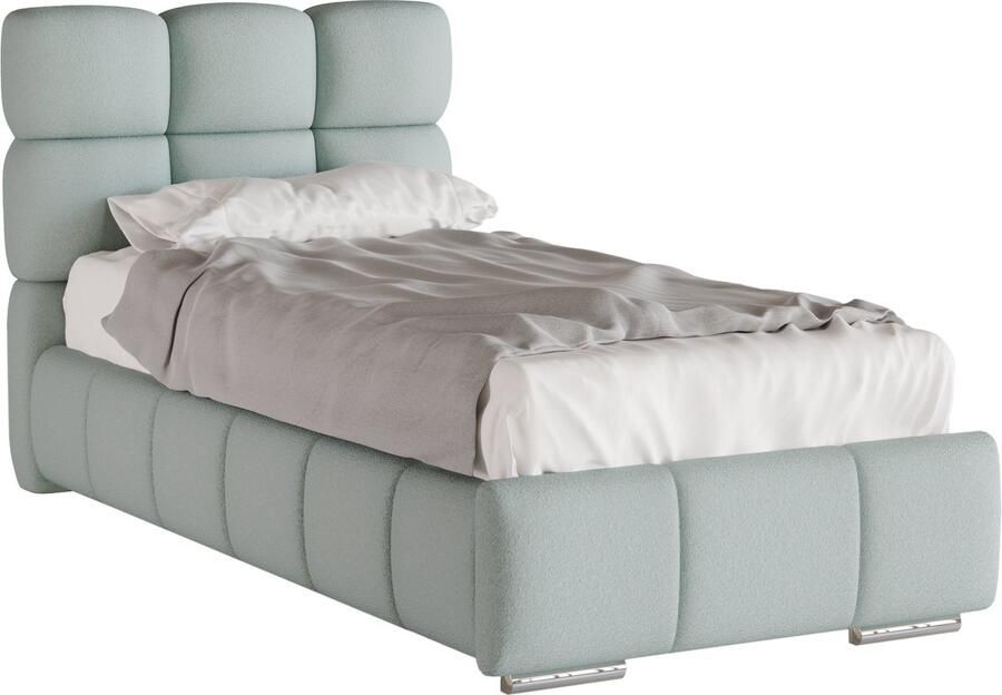 Tweepersoonsbed Bliss Eenpersoonsbed 90 x 200 cm met opbergruimte lattenbodem en 7zonen Multipocketmatratze CIRA (24cm)