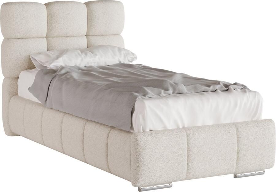 Tweepersoonsbed Bliss Eenpersoonsbed 90 x 200 cm met opbergruimte lattenbodem en 7zonen Multipocketmatratze CIRA (24cm)