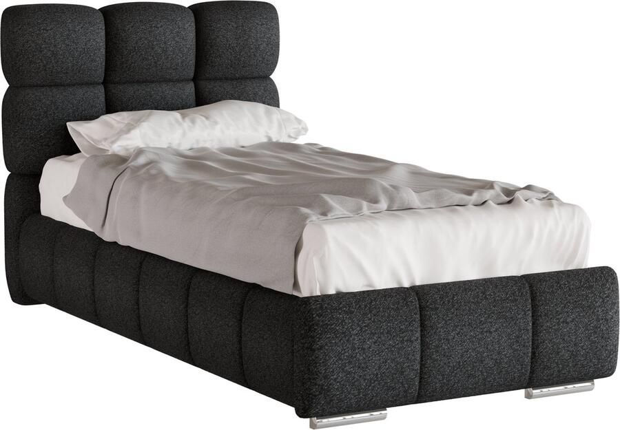Tweepersoonsbed Bliss Eenpersoonsbed 90 x 200 cm met opbergruimte lattenbodem en Pocketveringmatras kokos H3 H4 (20 cm hoog)