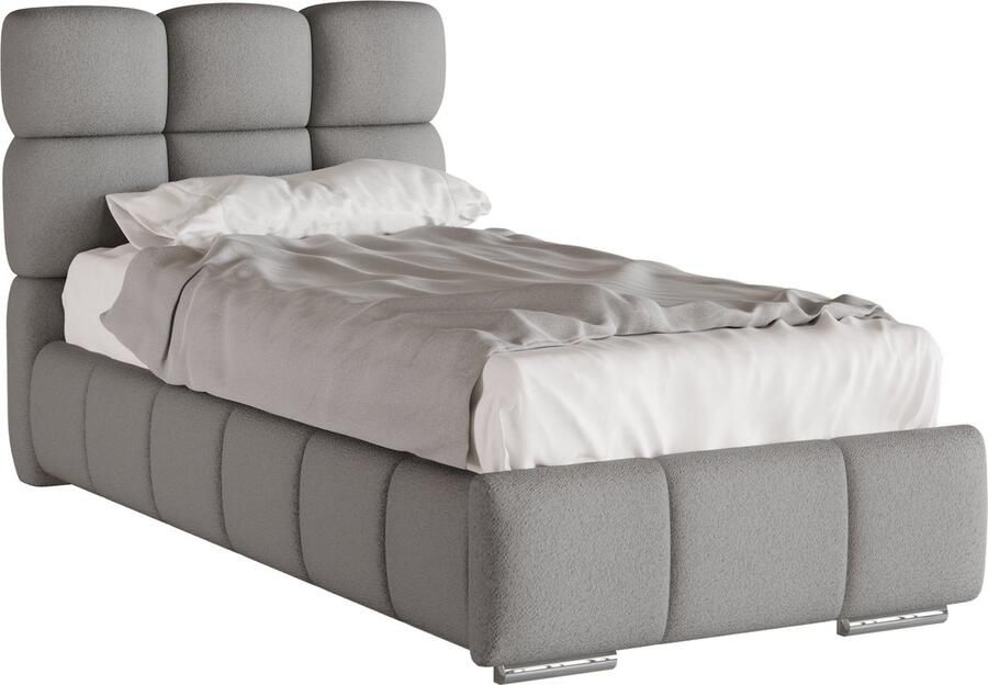 Tweepersoonsbed Bliss Eenpersoonsbed 90 x 200 cm met opbergruimte lattenbodem en Pocketveringmatras kokos H3 H4 (20 cm hoog)