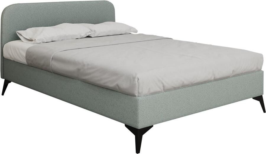 Tweepersoonsbedden Mavilo 140 x 200 cm met opbergruimte lattenbodem en Pocketveringmatras Kokos H3 H4 (20 cm hoog)