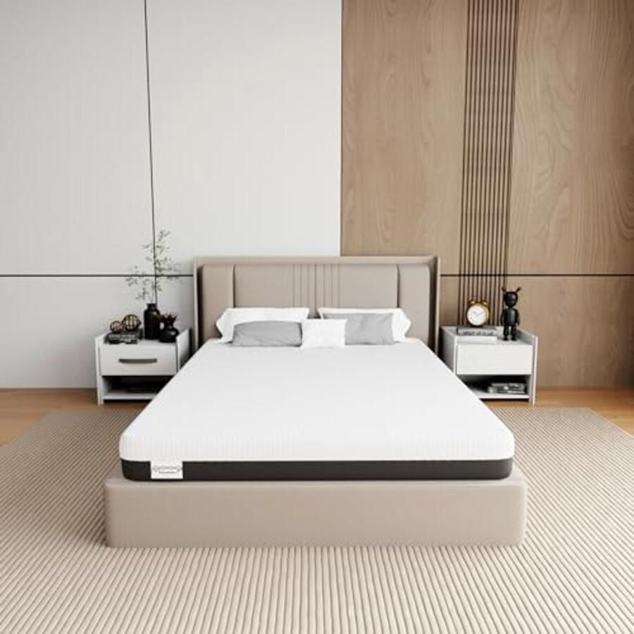 Tweezijdige Matras 140 x 200 cm – 16 cm Hoog – Koudschuimmatras met 7 Zones – H2 & H3 Hardheid voor Optimaal Comfort