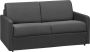 Tweezits express bedbank van stof CALIFE Grijs Slaap afmeting 120 cm matras 18 cm L 150 cm x H 85 cm x D 94 cm - Thumbnail 3