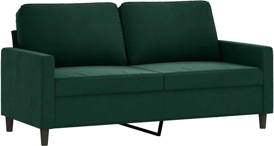 Vida XL vidaXL Tweezitsbank 140 cm fluweel donkergroen-VXL-359305 - Foto 4