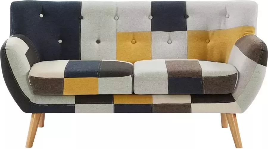 Vente-unique Tweezitsbank in patchworkstof SERTI II L 158 cm x H 81 cm x D 80.5 cm - Foto 3