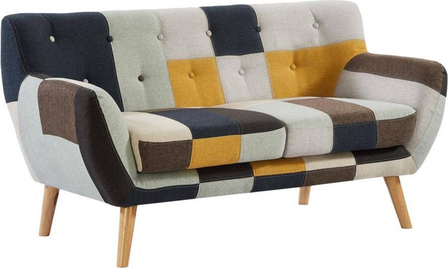 Vente-unique Tweezitsbank in patchworkstof SERTI II L 158 cm x H 81 cm x D 80.5 cm - Foto 2