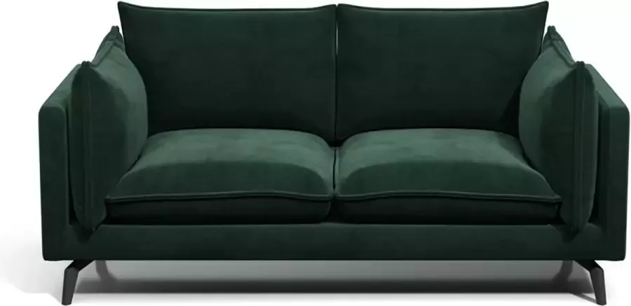 Pascal Morabito Tweezitsbank KESTREL van velours Groen van L 179 cm x H 85 cm x D 87 cm - Foto 2