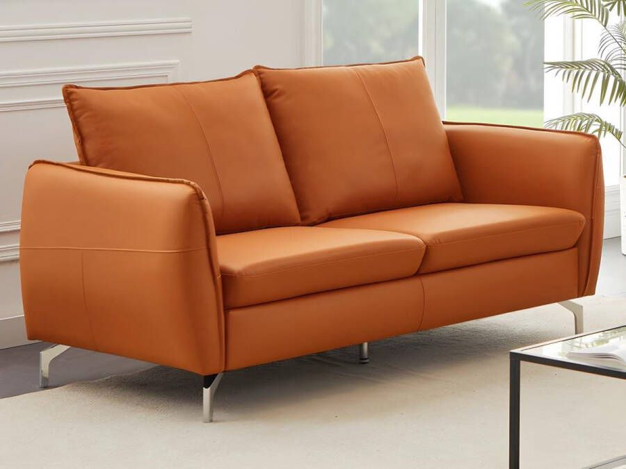 LINEA SOFA Tweezitsbank van camel leer LADOGA L 180 cm x H 90 cm x D 90 cm