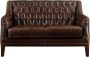 LINEA SOFA Tweezitsbank van leer COLBERT Bruin L 138 cm x H 84 cm x D 84 cm - Thumbnail 2